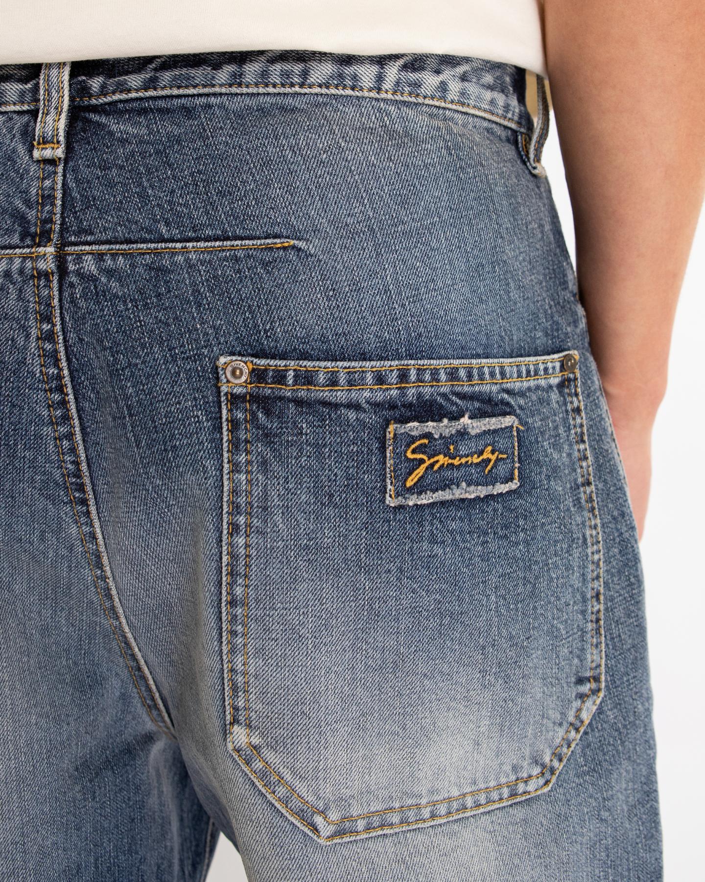 Heren Loose Fit Jeans Blauw