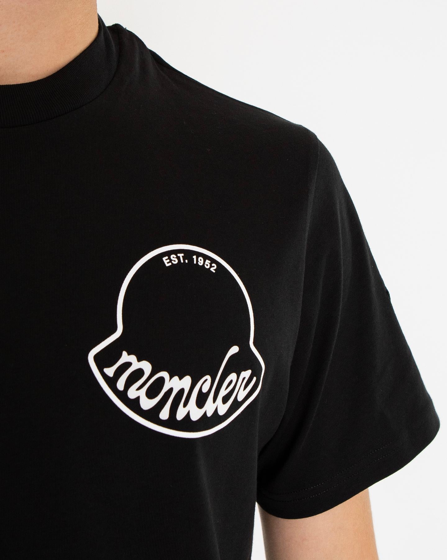 Heren Logoprinted T-Shirt Zwart