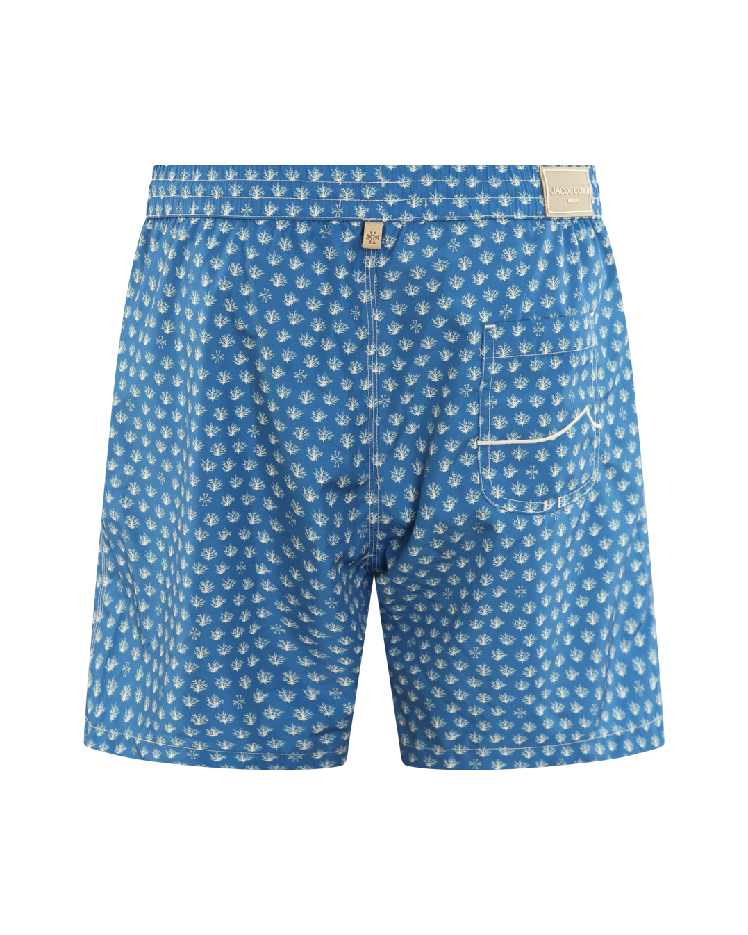 Heren Coral Print Beachwear Blauw