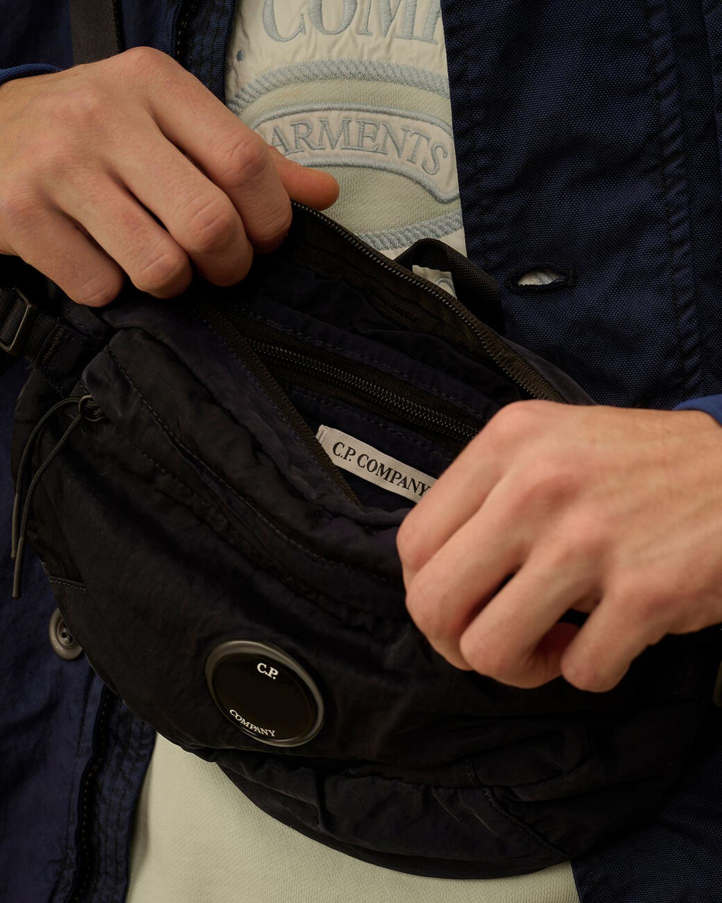 Heren Waist Lens Bag Blauw