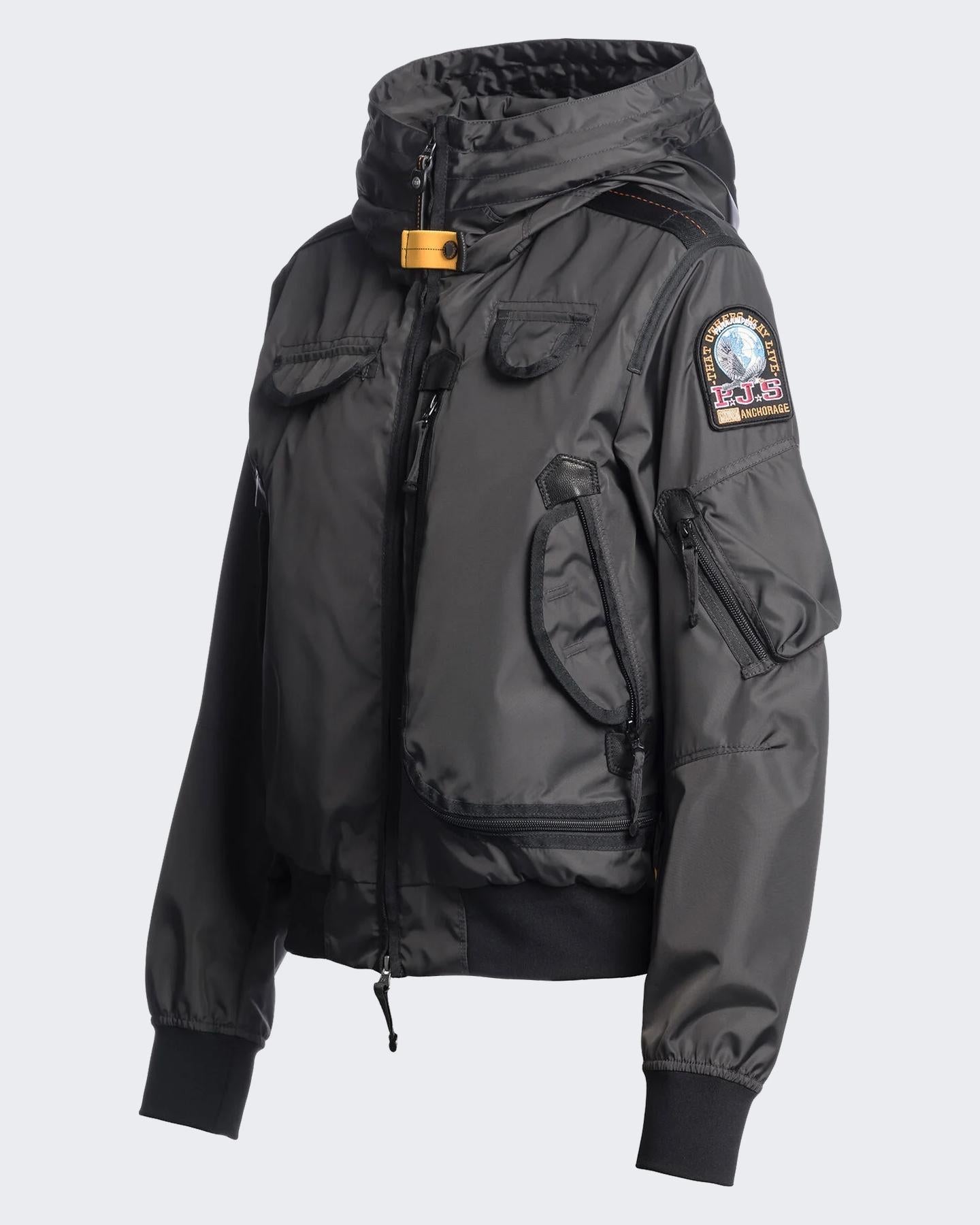 Dames Gobi Hooded Bomber Zwart