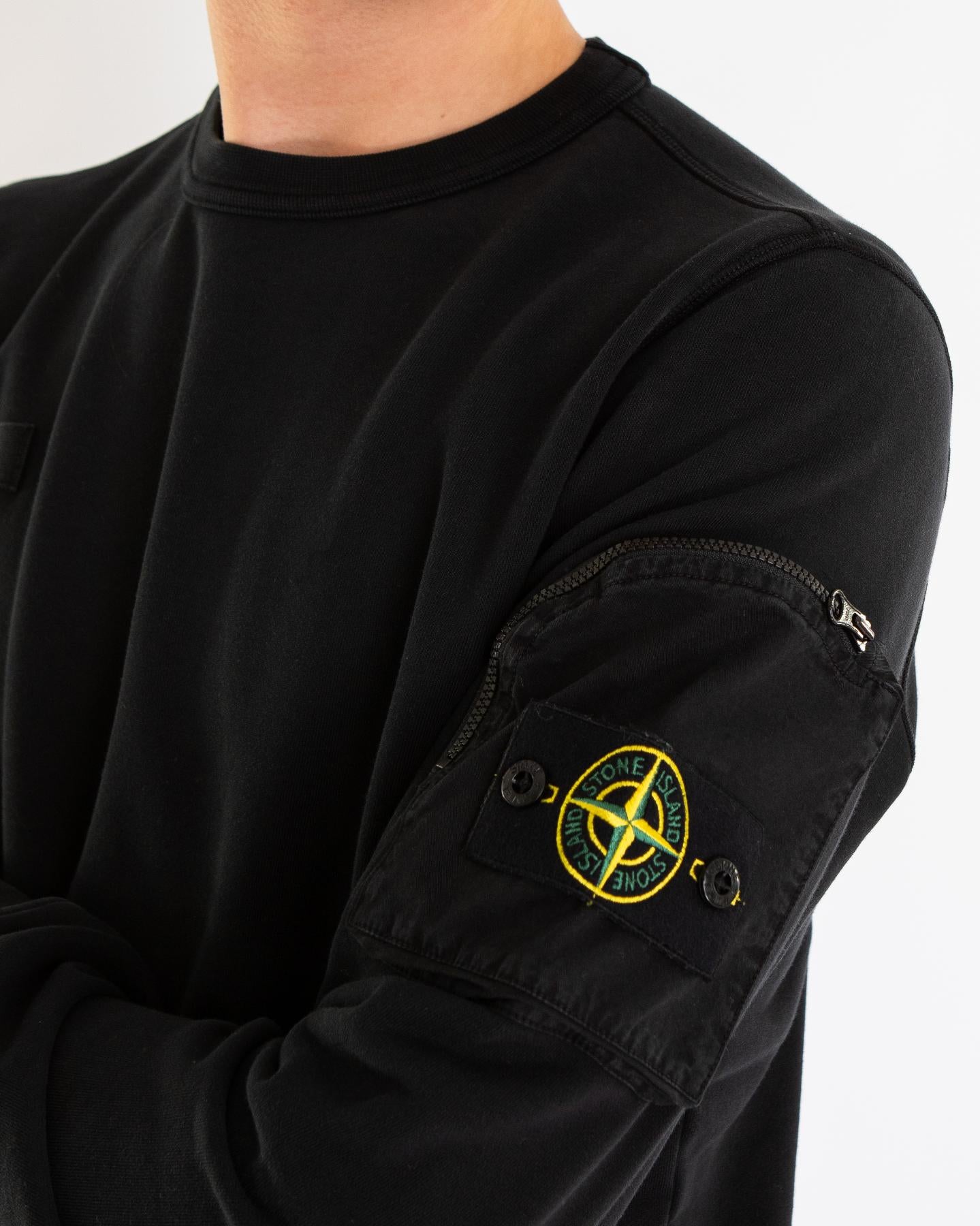 Heren Zip pocket Sweater Zwart