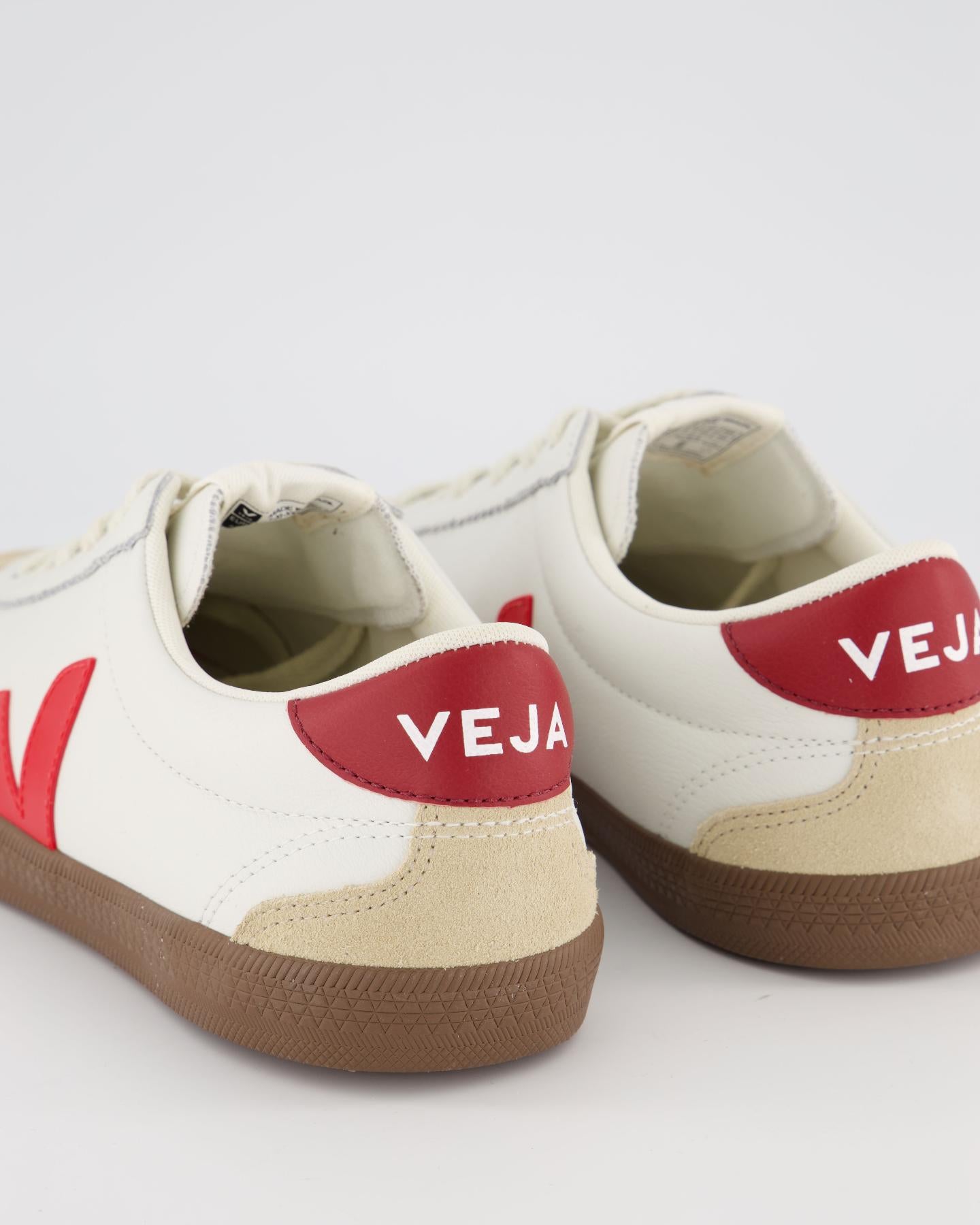 Heren Volley Sneaker Wit/Rood