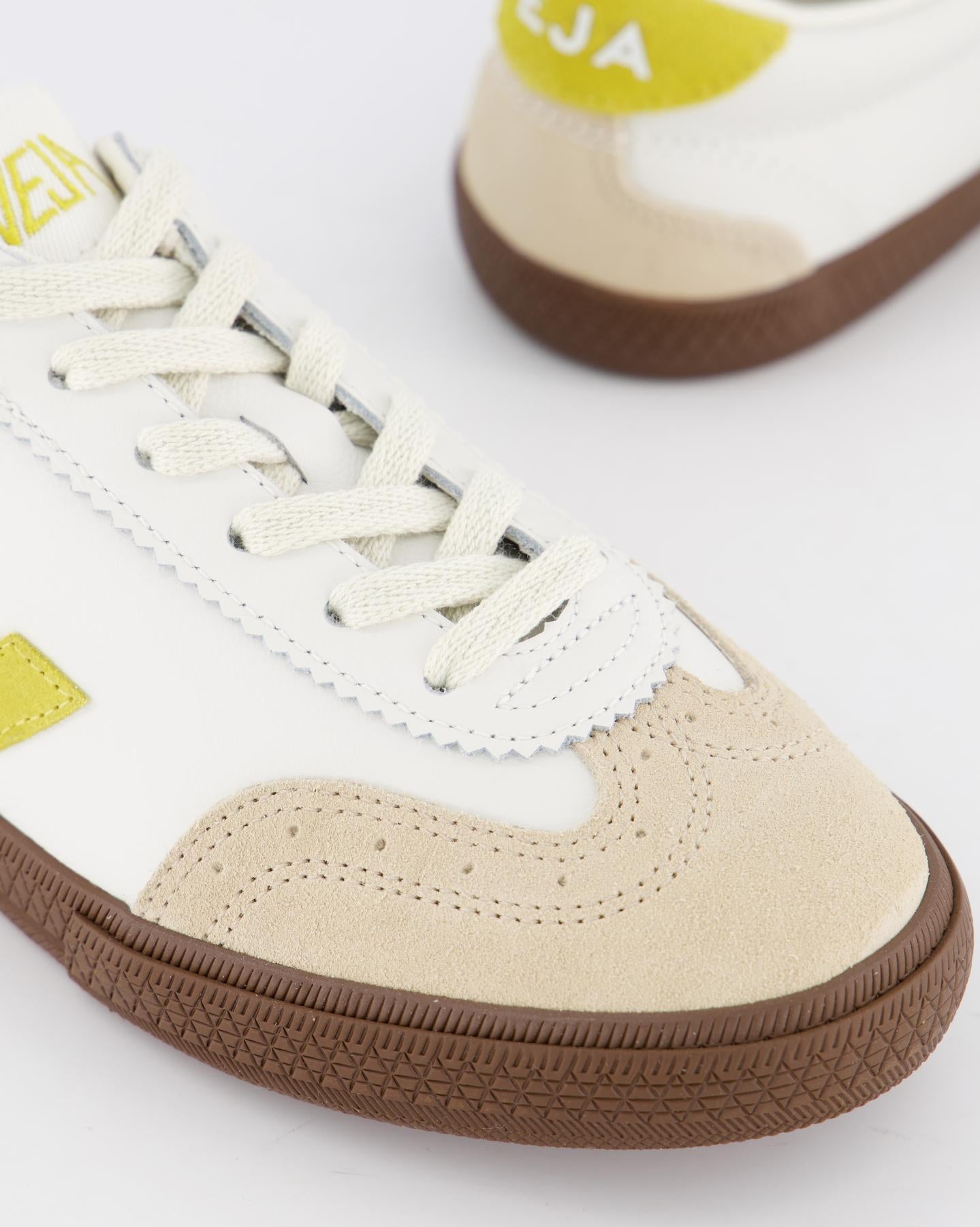 Dames Volley Sneaker Wit/Geel
