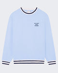 Drole De Monsieur Men's Slogan Sport Sweater Blue — huidige kleur