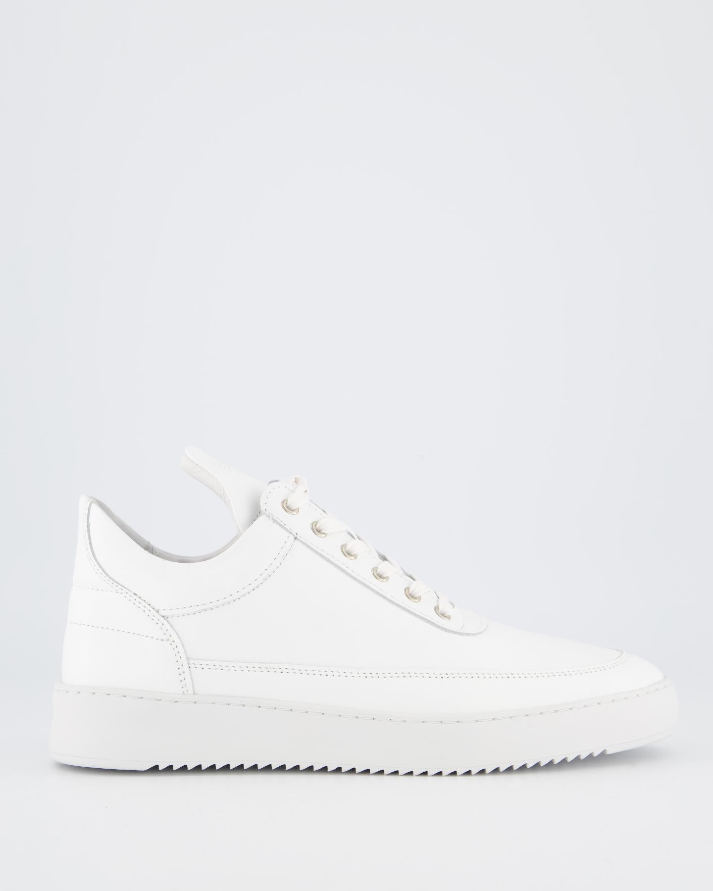 Men Low top ripple leather white