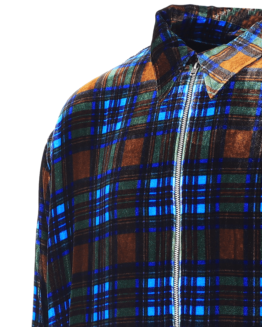 Men Overshirt blue/brown