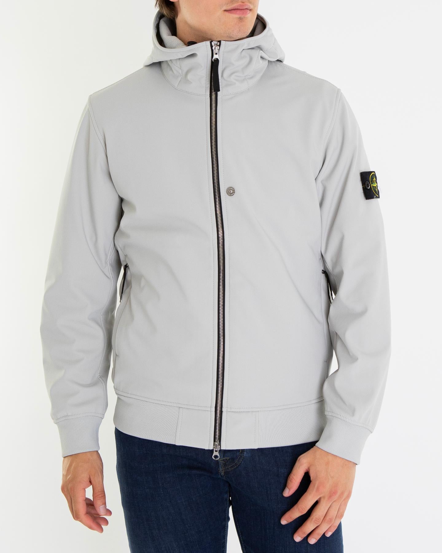 Heren Logo patch Jacket Grijs