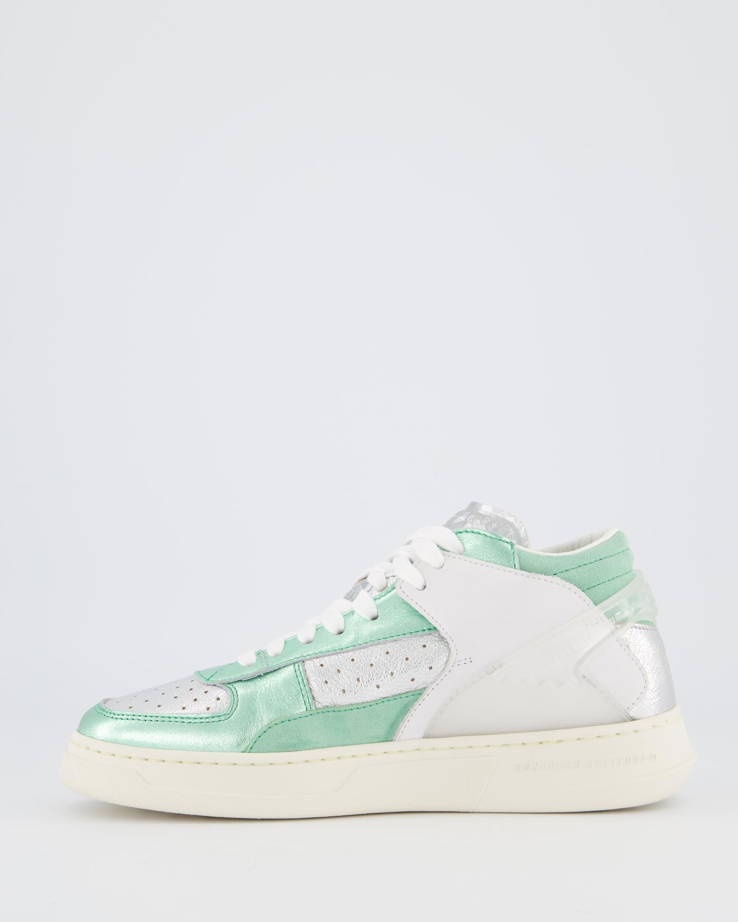 Dames Mid Metal Sneaker Groen