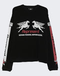 Represent Men's Mesh Pegasus Long Sleeve T-Shirt — huidige kleur