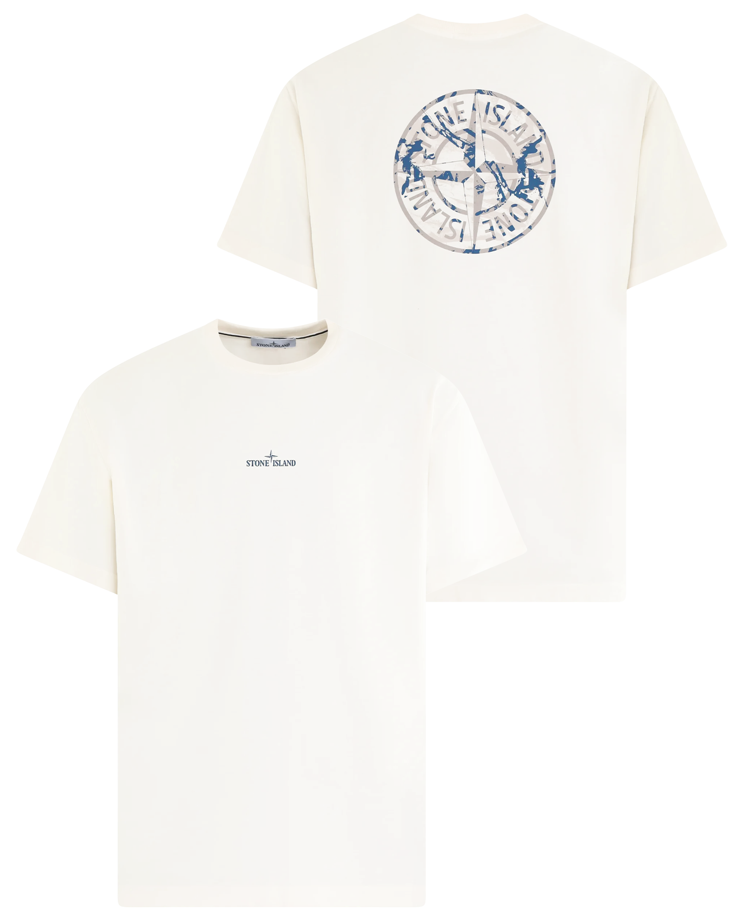 Heren Compass Logo T-Shirt Wit