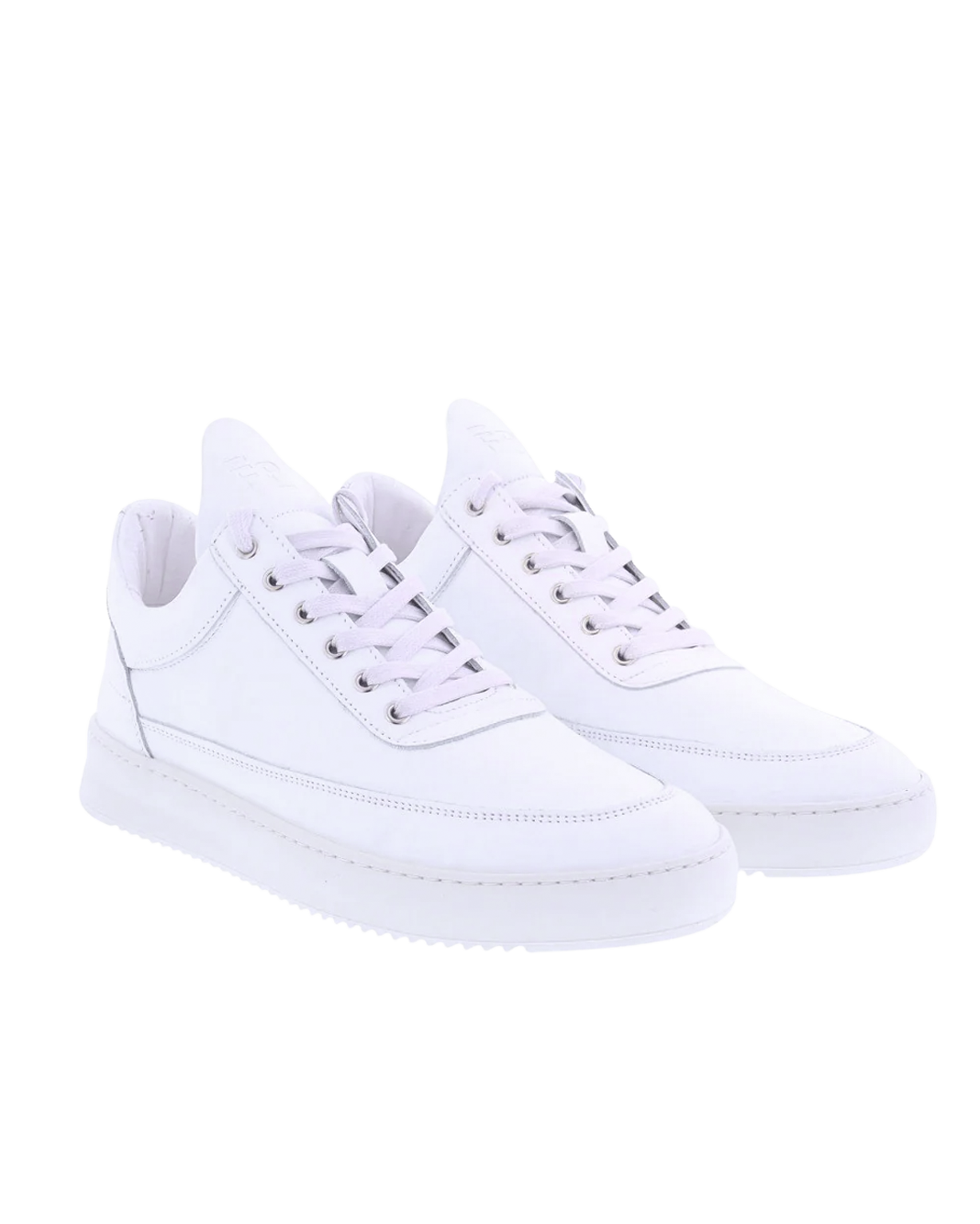 Men Low top ripple leather white