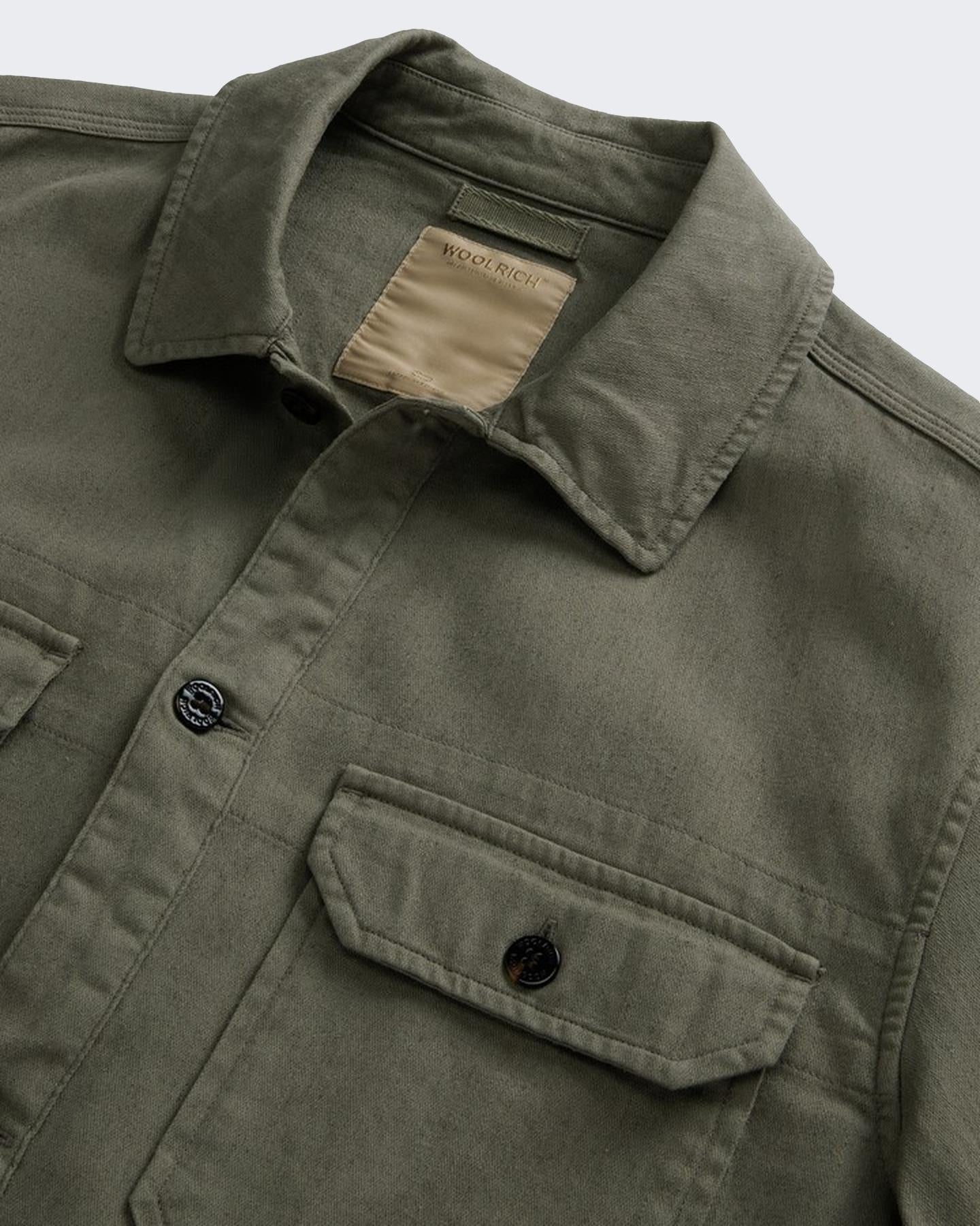 Heren Linen Blend Safari Overshirt G