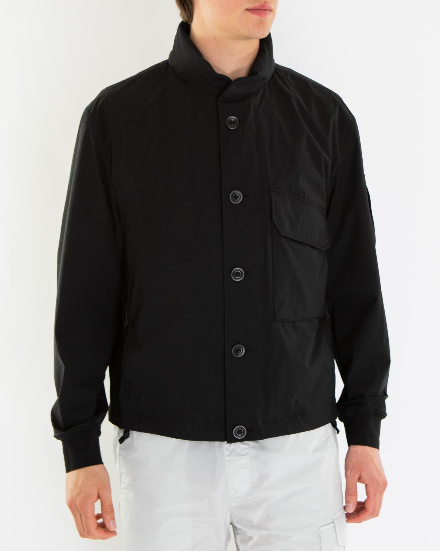 Heren Pro-Tek Button Hood Jack Zwart