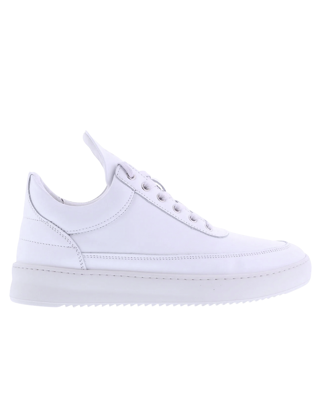 Men Low top ripple leather white