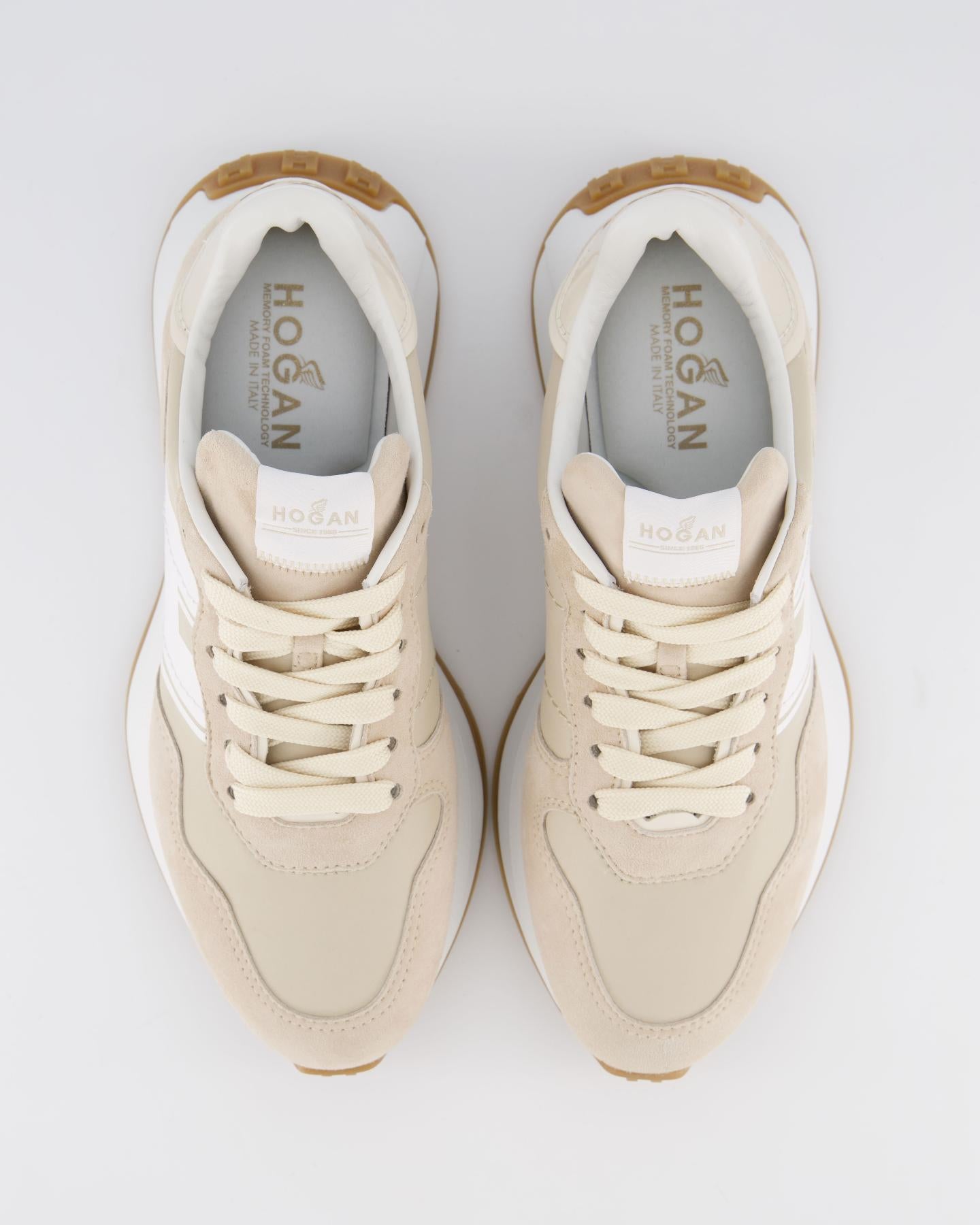 Dames H641 Sneaker Beige Wit